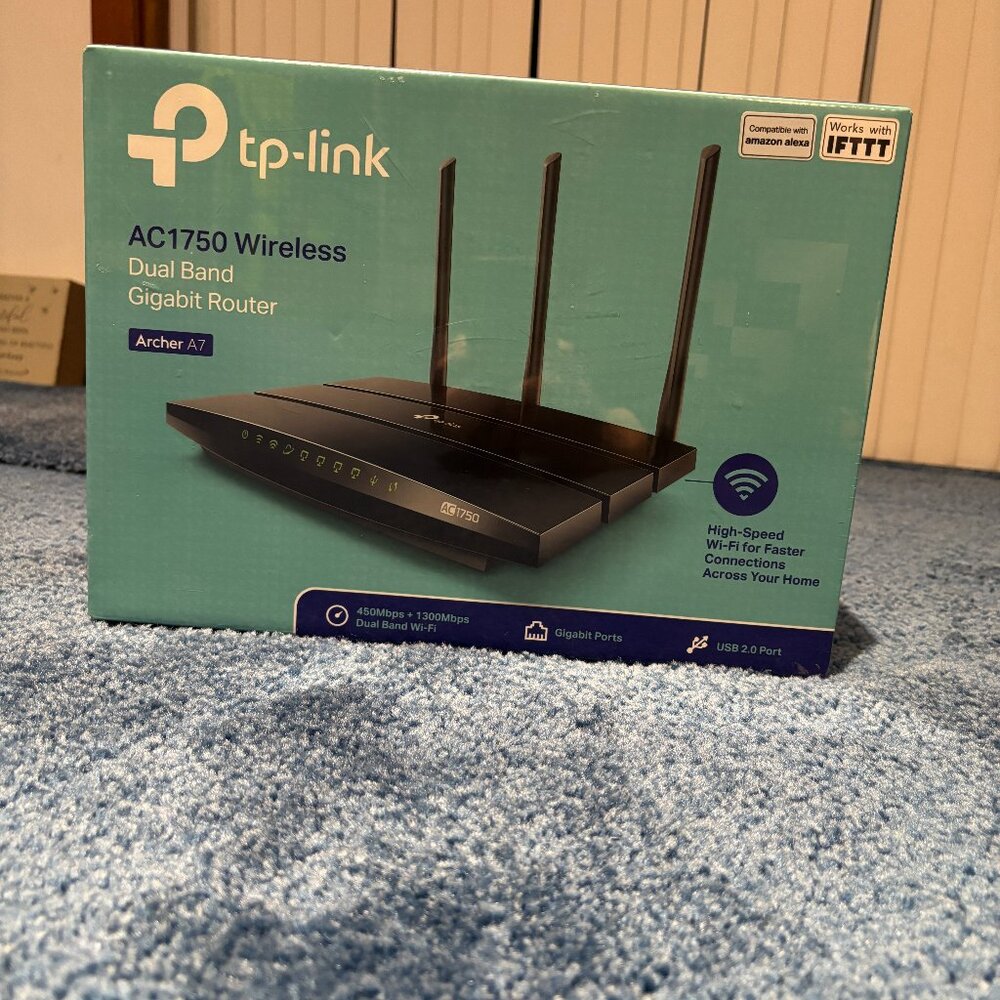TP-LINK WiFi Router AC1750 Wireless Dual Band Gigabit (Archer C7), Router-AC1750